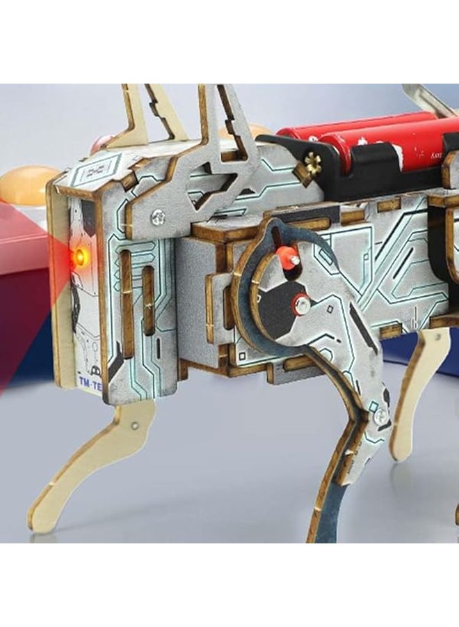 DIY Tyrannosaurus Mechanical Assembly Kit STEM Educational Voice Activated Wooden Puzzle - Image 4